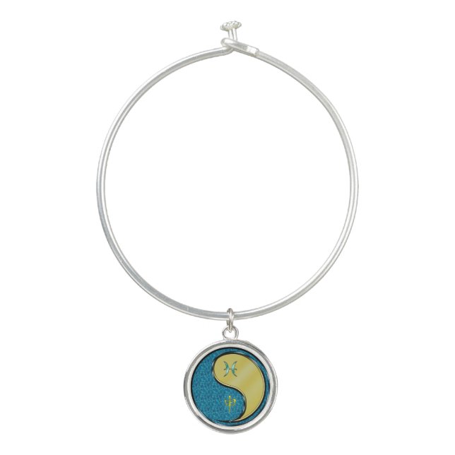 Pisces & Metal Monkey Bangle Bracelet (Front)