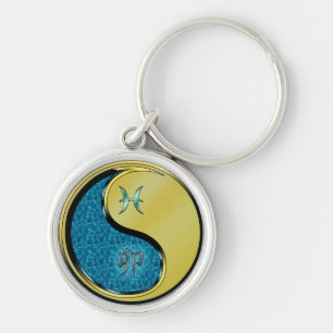 Pisces & Metal Rabbit Keychain