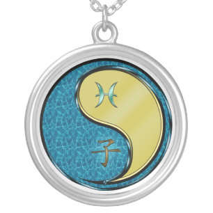 Pisces & Metal Rat Silver Plated Necklace