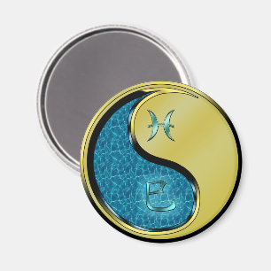 Pisces & Metal Snake Magnet