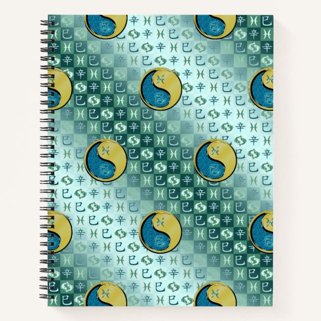 Pisces & Metal Snake Notebook (Front)