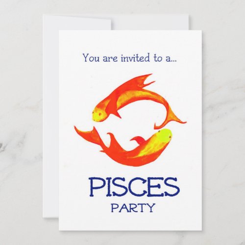 Pisces Party Invitation