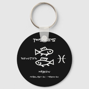 Pisces Personalized Keychain