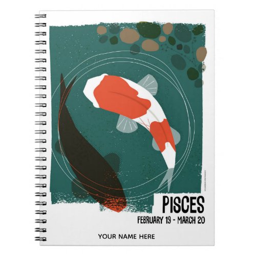 Pisces Personalized Notebook