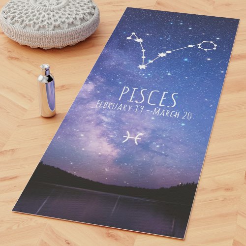 Pisces  Personalized Zodiac Astrology Yoga Mat