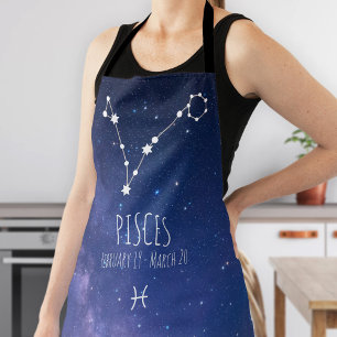 Pisces Personalized Zodiac Constellation Apron