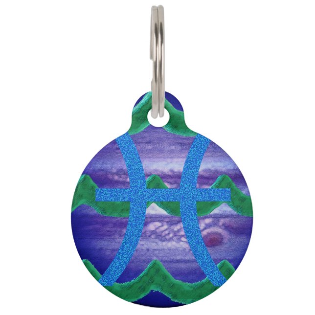 Pisces Pet ID Tag (Front)