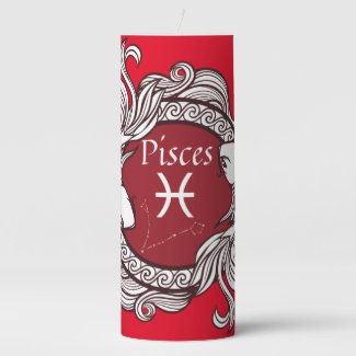 Pisces Pillar Candle