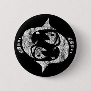 pisces pinback button