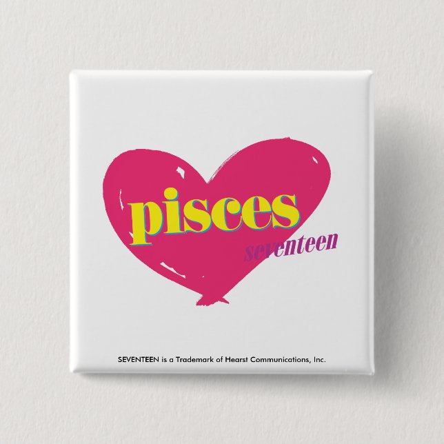Pisces Pinback Button (Front)