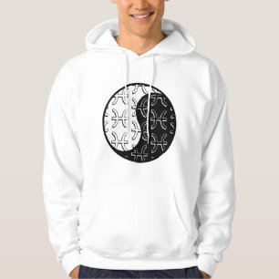 Pisces Pisces yin yang zodiac couple unisex Hoodie