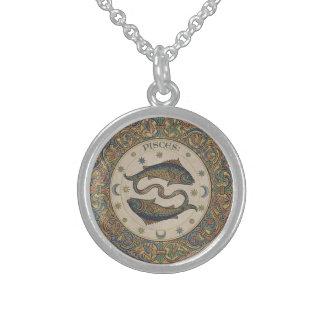 Pisces Profundis: Medieval Alchemical Fishes Sterling Silver Necklace