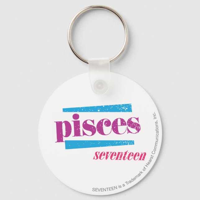 Pisces Purple Keychain (Front)