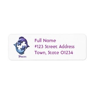 Pisces Return Address Label