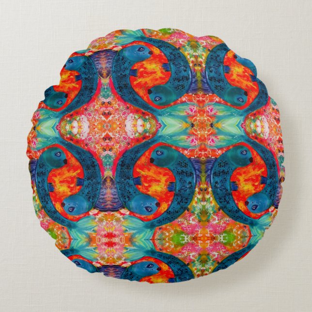 Pisces Round Pillow (Front)