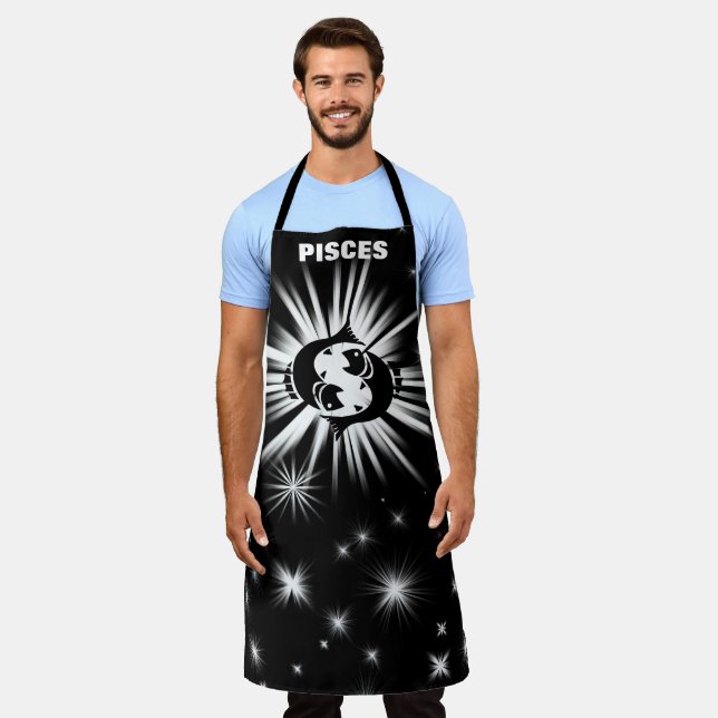 Pisces sign apron (Worn)