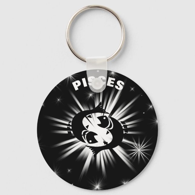 Pisces sign keychain (Front)