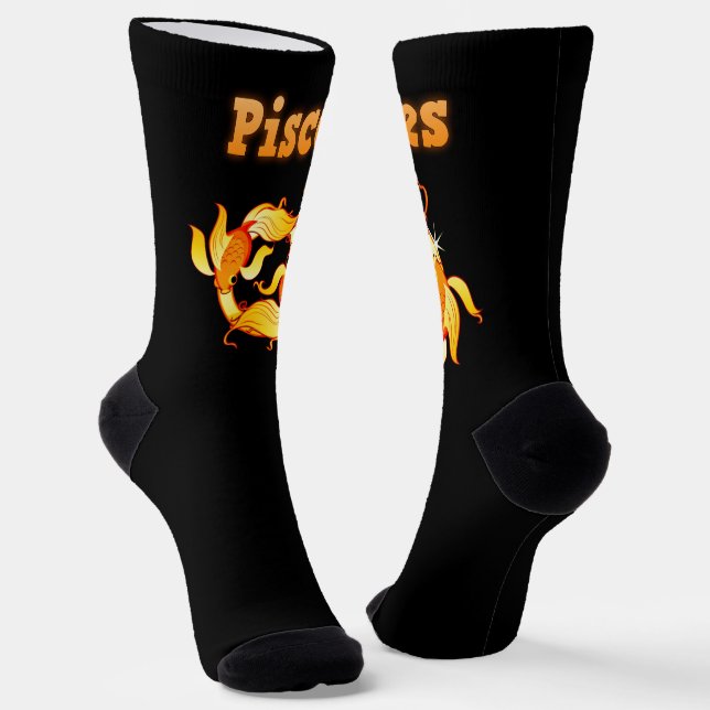 Pisces sign socks (Angled)