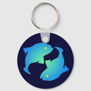Pisces Silhouette Keychain
