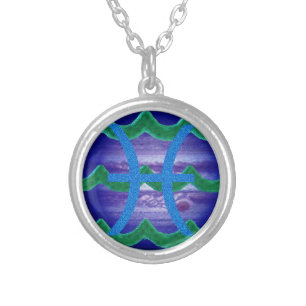 Pisces Silver Plated Necklace