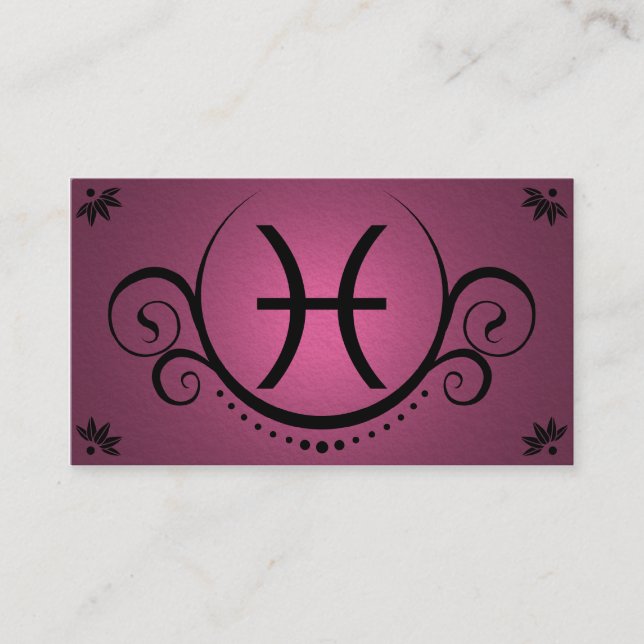pisces sophistications business card (Front)