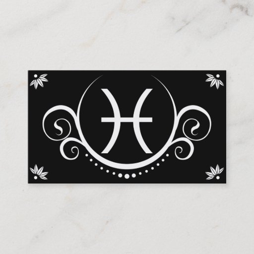 Customizable pisces sophistications business cards