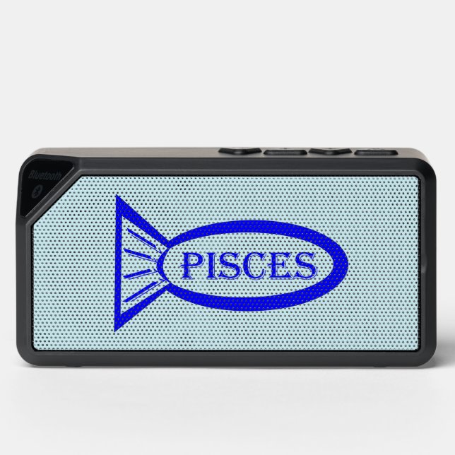 Pisces Star Sign Fish Bluetooth Speaker (Front)