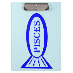 Pisces Star Sign Fish Clipboard