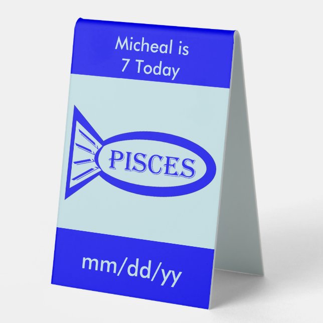 Pisces Star Sign Fish Custom (Front)