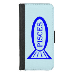 Pisces Star Sign Fish iPhone 8/7 Wallet Case