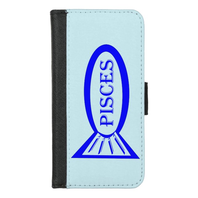 Pisces Star Sign Fish iPhone Wallet Case (Front)