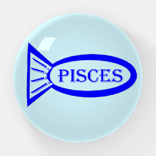 Pisces Star Sign Fish Paperweight