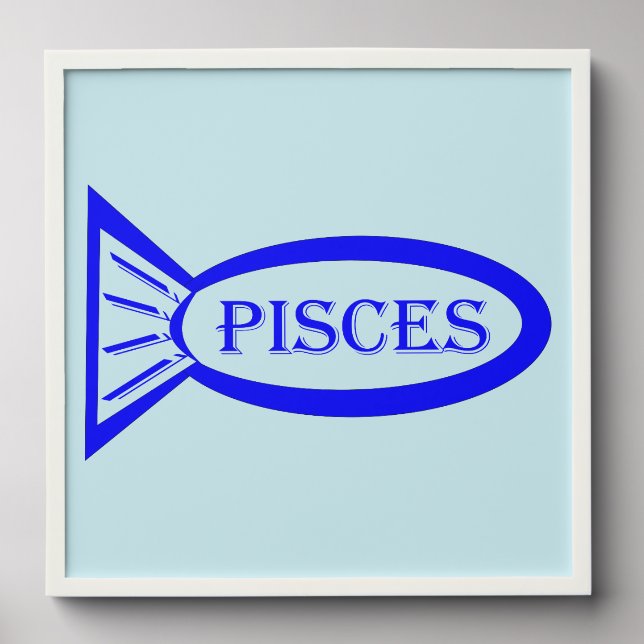 Pisces Star Sign Fish Peel And Stick Photo Tile (Front Set)