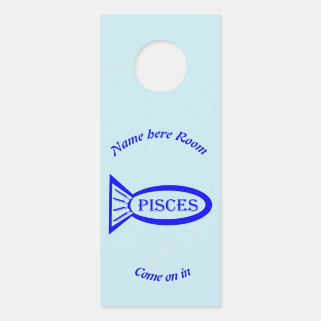 Pisces Star Sign Fish Personalized (Front)
