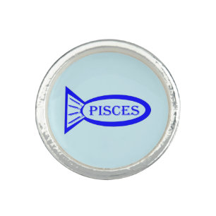 Pisces Star Sign Fish Ring