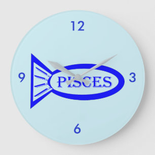 Pisces Star Sign Fish Wall Clock
