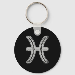 Pisces Star Sign Symbol Keychain
