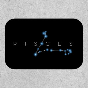 pisces star zodiac sign constellation horoscope as patch