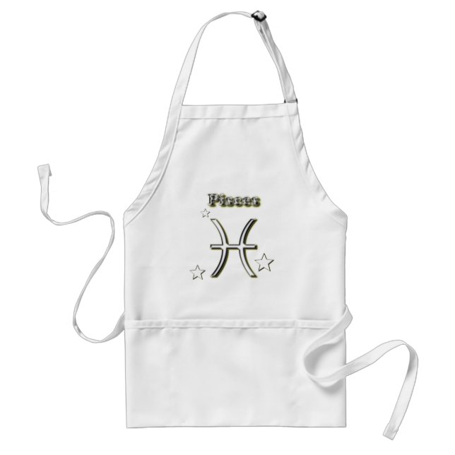 Pisces symbol adult apron (Front)