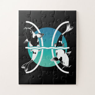 Pisces Symbol - Astrological Zodiac Sign Jigsaw Puzzle