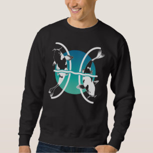 Pisces Symbol - Astrological Zodiac Sign Sweatshirt