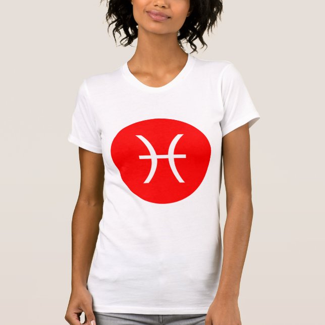 Pisces Symbol - Customized T-Shirt (Front)