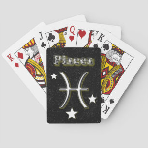Pisces symbol poker cards