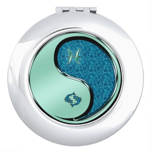 Pisces the Fish Compact Mirror (Front)