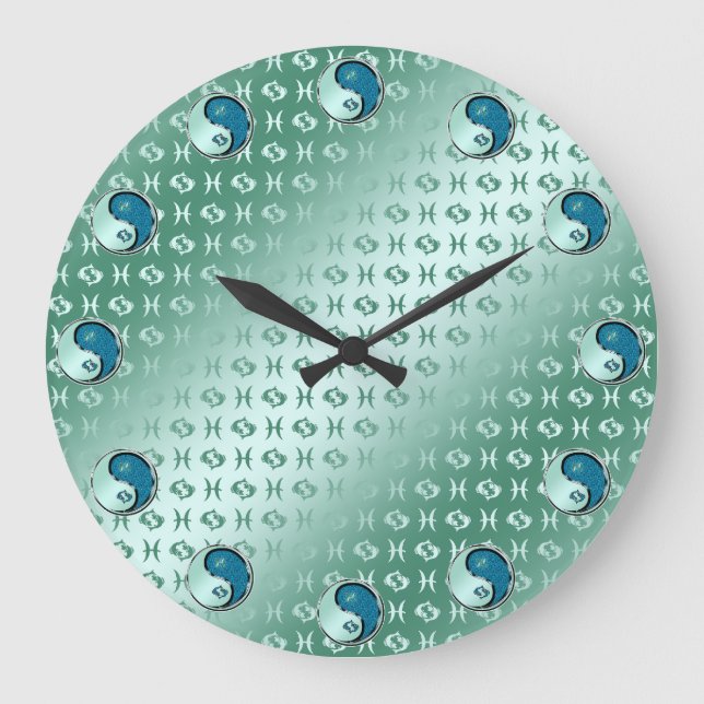 Pisces the Fish Large Clock (Front)