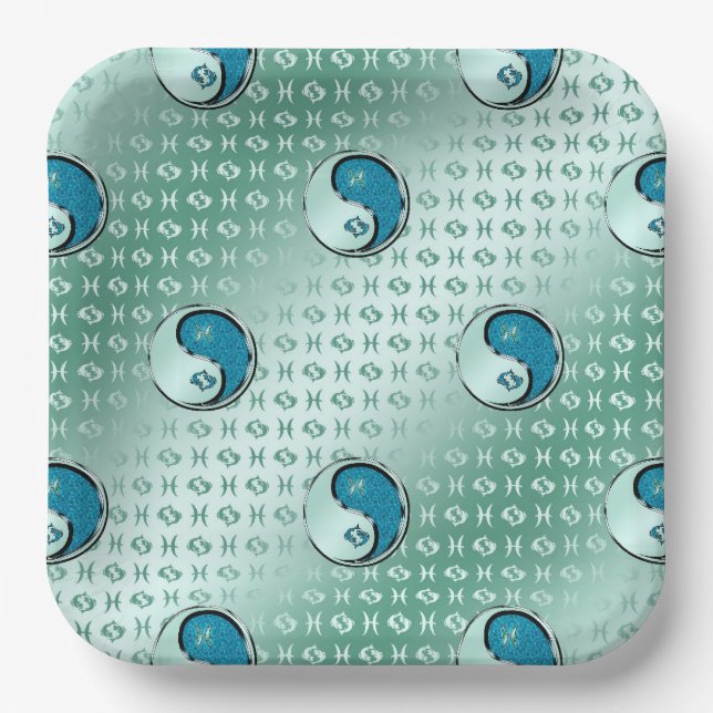 Pisces the Fish Paper Plates (Front)