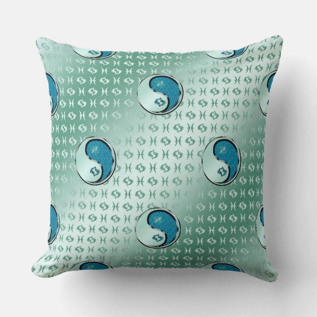 Pisces the Fish Throw Pillow (Front)
