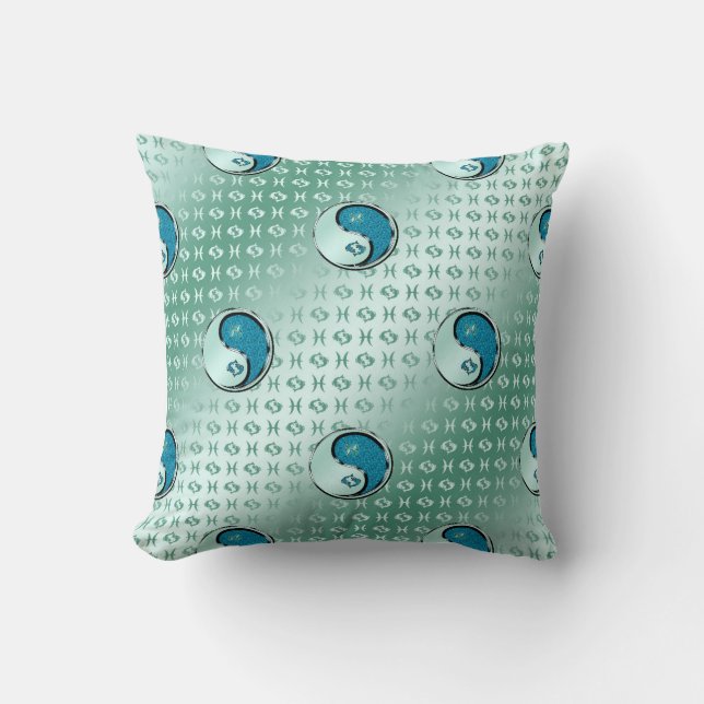 Pisces the Fish Throw Pillow (Front)