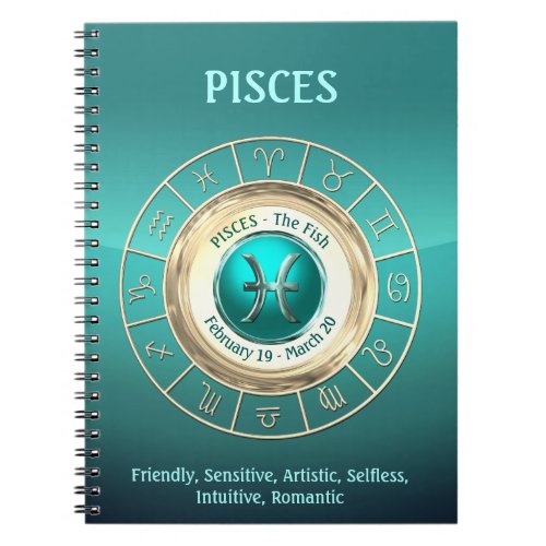 PISCES _ The Fish Zodiac Sign Personality Traits Notebook
