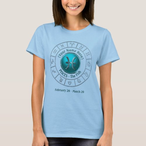 Pisces _ The Fish Zodiac Sign T_Shirt